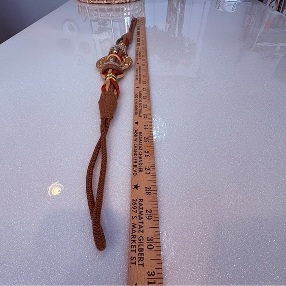 Vintage 70’s 80’s Belt Braided Multicolor Gold Accents Eccentric Grandma Chic main image 7